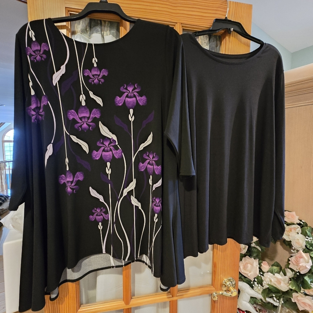 Batch of 2 Women’s Blouses – Both Size 3X – Alfani & Nine West. NWOTs